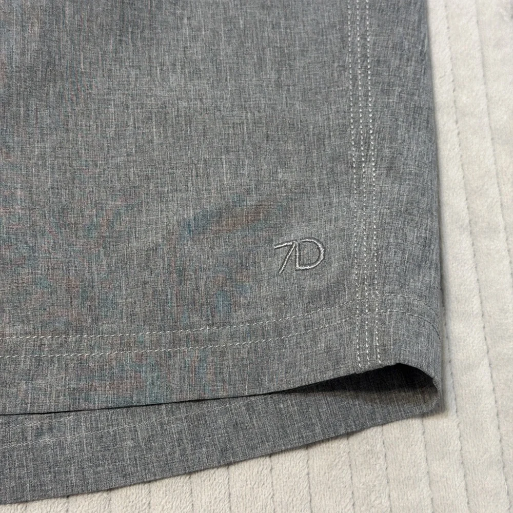 7 Diamonds Shorts Mens 38 Gray Performance Casual Stretch Lightweight Golf